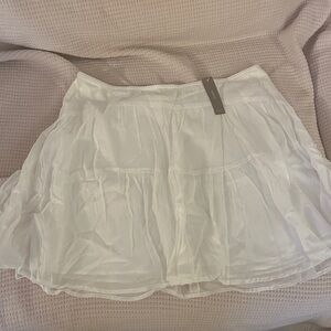 J. Crew White Skater Skirt 12 NWT
